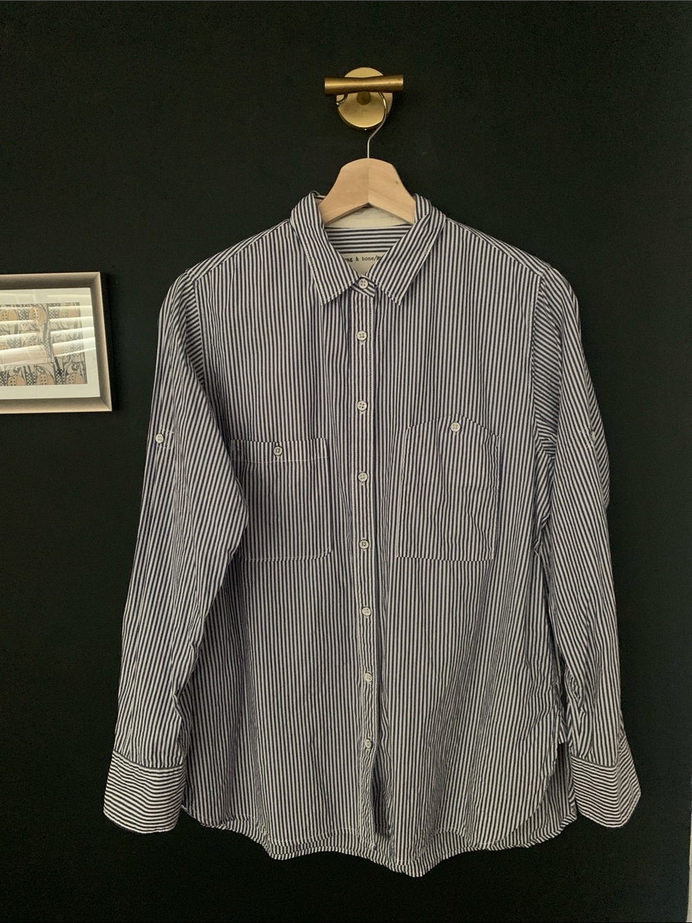 Rag & Bone cotton striped shirt